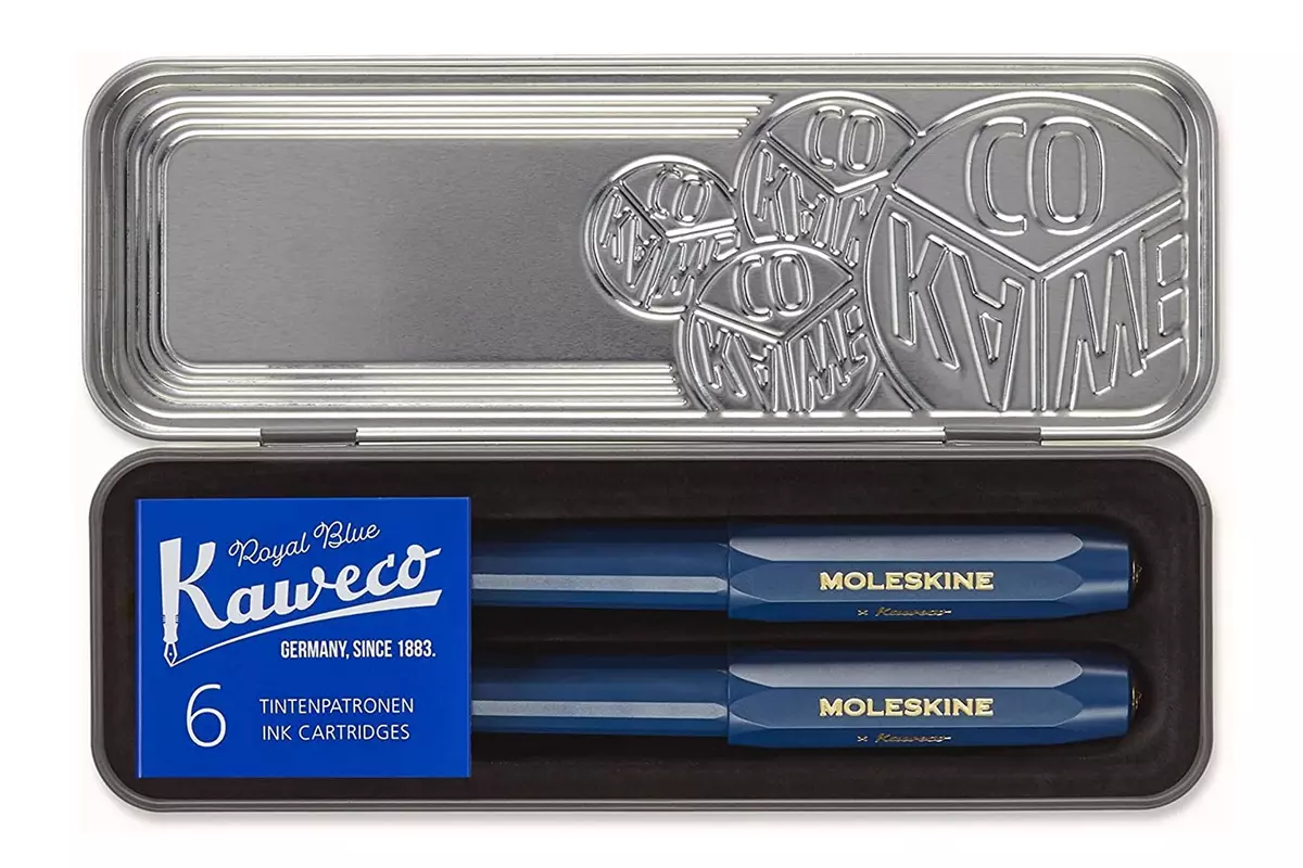 Een Moleskine X Kaweco Vulpen en Balpen Set Blue koop je bij Moleskine.nl